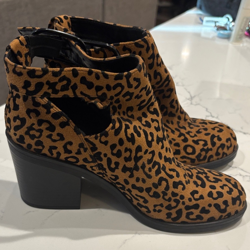 Mix No. 6 Leopard Print Ankle Boots